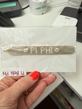 Pi Phi Beaded Bracelet